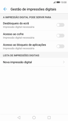 Prima Nova impressão digital.