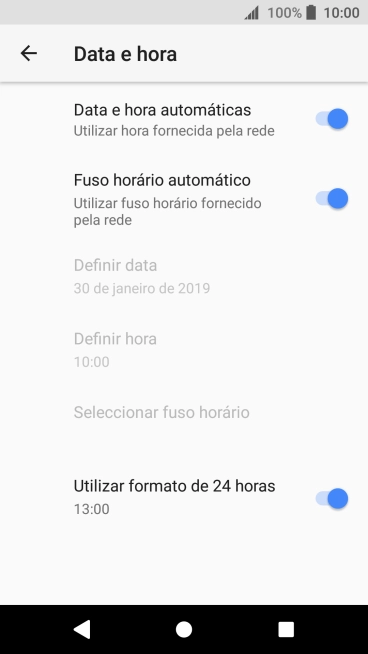 Prima a tecla de início para terminar e voltar ao ecrã inicial.