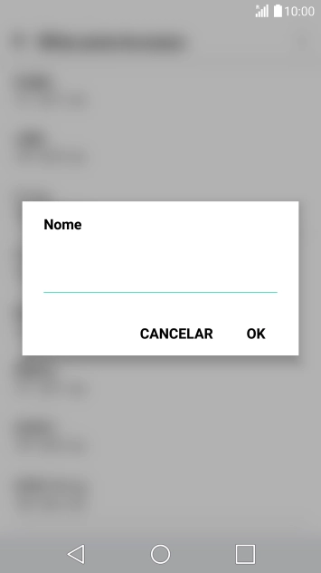 Introduza Vodafone Internet e prima OK.