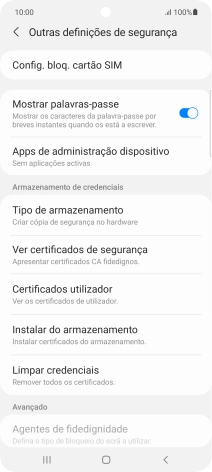 Prima Config. bloq. cartão SIM.