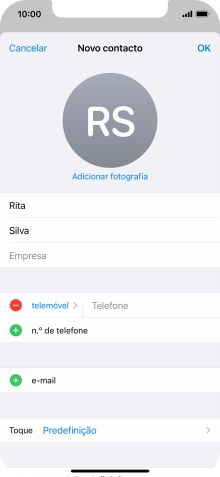 Prima Telefone e introduza o número de telefone pretendido.
