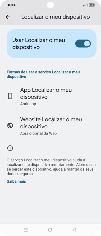 Prima a tecla de início para terminar e voltar ao ecrã inicial.