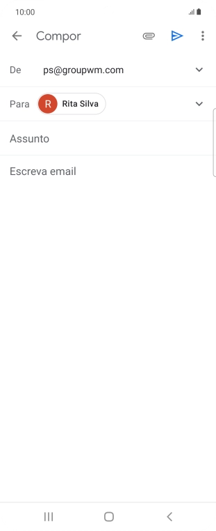 Prima Assunto e introduza o assunto pretendido.