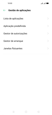 Prima Lista de aplicações.