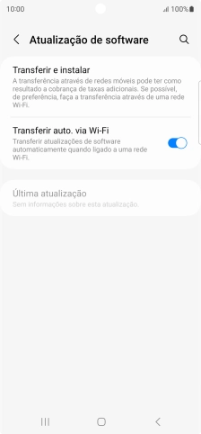 Prima Transferir e instalar. Se existir uma nova versão de software disponível, será agora indicado no ecrã. Siga as indicações no ecrã para atualizar o software do telefone.