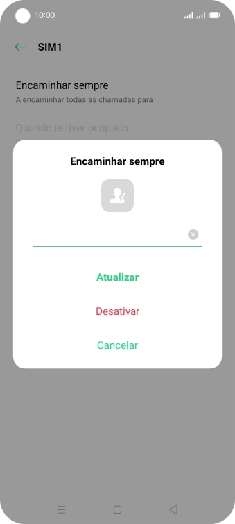 Prima Desativar.