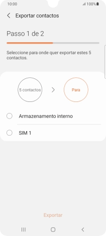 Prima o nome do cartão SIM.