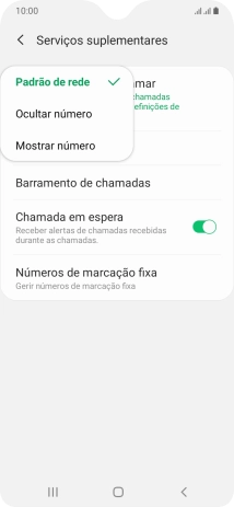 Prima Mostrar número para ativar a visualização do seu número.