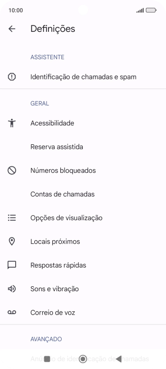Prima Correio de voz.