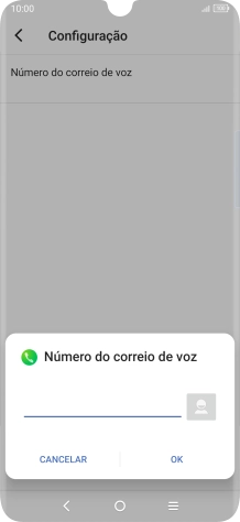 Introduza 123 e prima OK.