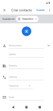 Prima Nome próprio e introduza o nome pretendido.