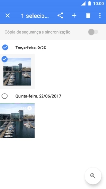 Prima as imagens ou vídeos pretendidos para os selecionar.