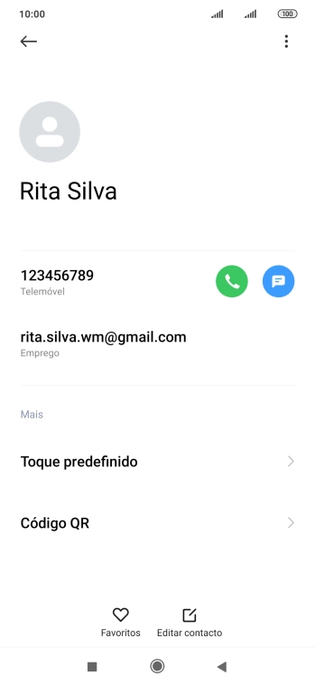 Prima o número pretendido.
