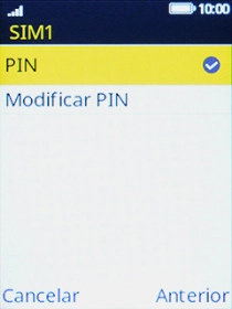Escolha PIN.