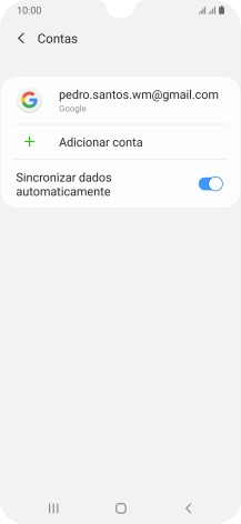 Prima Adicionar conta.