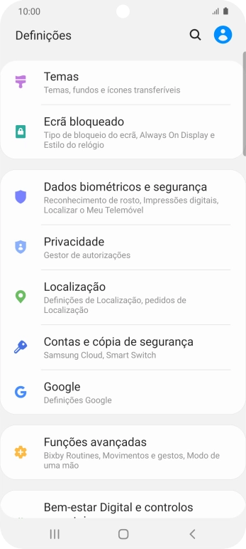 Prima Contas e cópia de segurança.