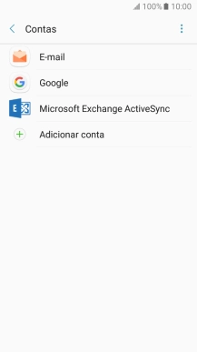 Se o ecrã mostrar esta imagem, a sua conta foi identificada e configurada automaticamente. Siga as indicações no ecrã para introduzir informações adicionais e concluir a configuração.