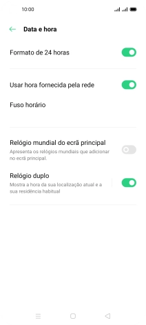 Prima a tecla de início para terminar e voltar ao ecrã inicial.