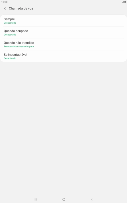 Prima a tecla de início para terminar e voltar ao ecrã inicial.