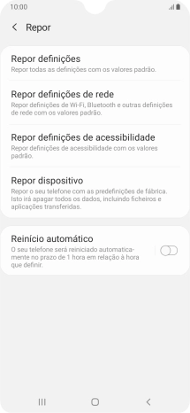 Prima Repor dispositivo.