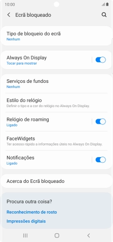 Prima a tecla de início para terminar e voltar ao ecrã inicial.