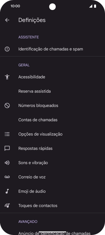 Prima Contas de chamadas.