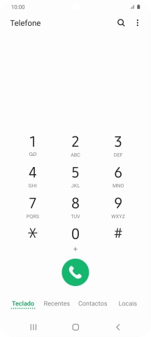 Prima o ícone de menu.