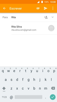 Prima o contacto pretendido.