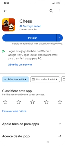 Prima a tecla de início para terminar e voltar ao ecrã inicial.