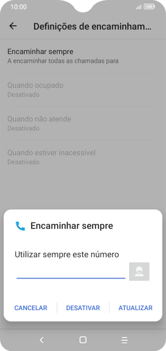 Prima DESATIVAR.
