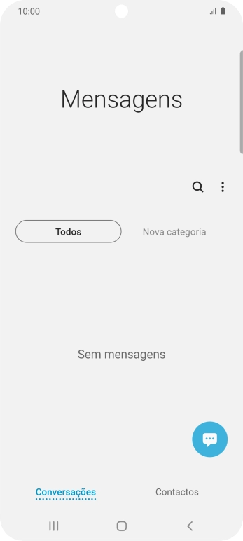 Prima o ícone de nova mensagem.