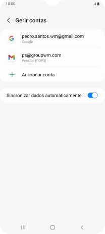 Prima a tecla de início para terminar e voltar ao ecrã inicial.