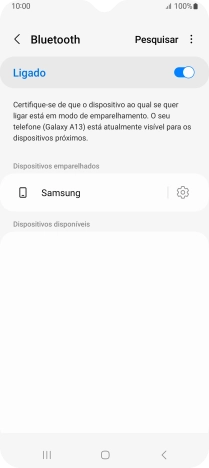 Prima a tecla de início para terminar e voltar ao ecrã inicial.