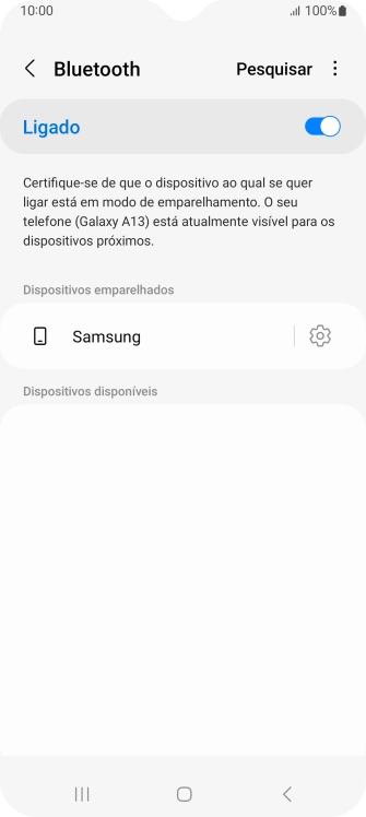 Prima a tecla de início para terminar e voltar ao ecrã inicial.