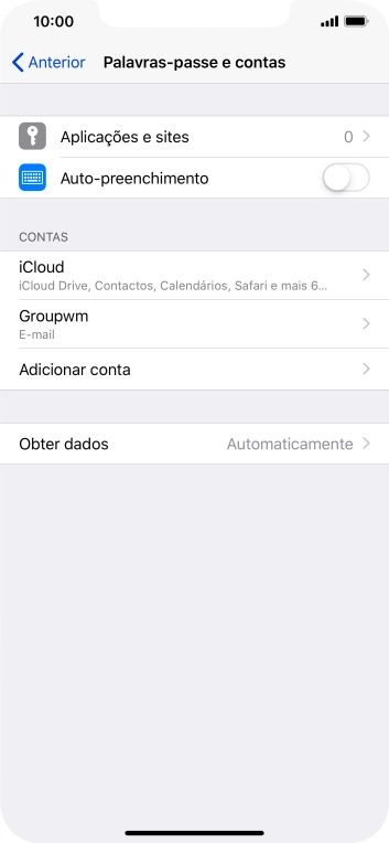 Prima Obter dados.