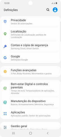 Prima Contas e cópia de segurança.
