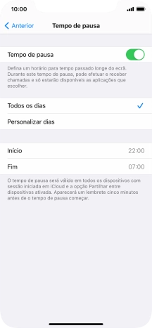 Prima a seta para a esquerda.
