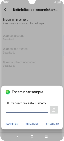 Prima DESATIVAR.