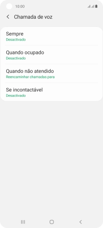 Prima a tecla de início para terminar e voltar ao ecrã inicial.
