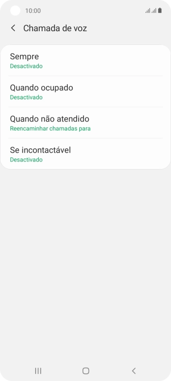 Prima a tecla de início para terminar e voltar ao ecrã inicial.