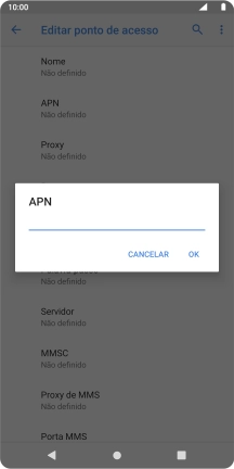 Introduza net2.vodafone.pt e prima OK.