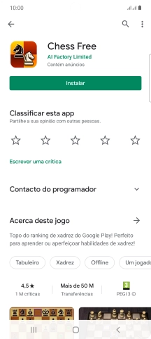 Prima a tecla de início para terminar e voltar ao ecrã inicial.
