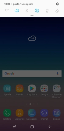 Prima o ícone de definições.