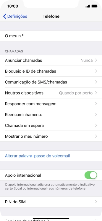 Prima PIN do SIM.