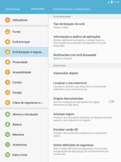 Prima Outras definições de segurança.