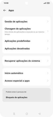 Prima Gestão de aplicações.