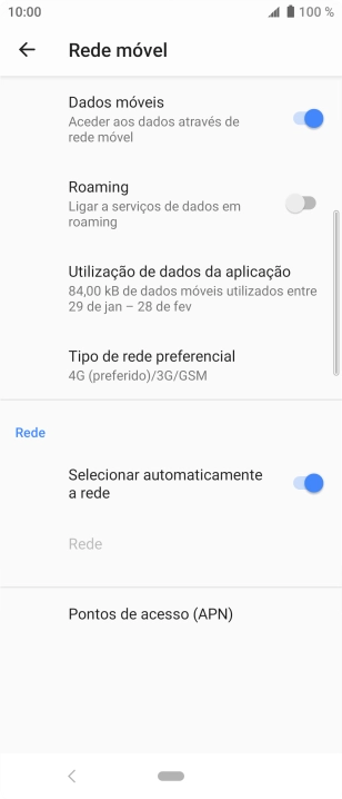 Prima Pontos de acesso (APN).