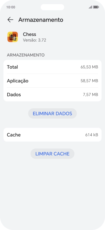 Prima LIMPAR CACHE.