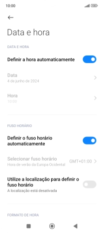 Prima a tecla de início para terminar e voltar ao ecrã inicial.