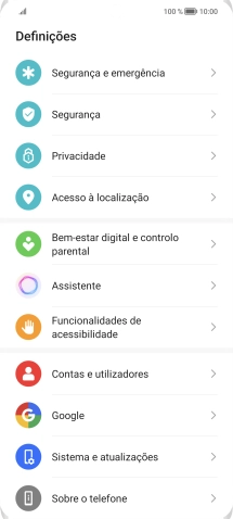 Prima Sobre o telefone.